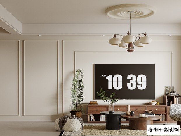 輕法式客廳裝修案例